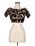 Ambiance 100% Nylon Black Short Sleeve Top Size M - photo 1
