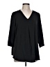 Assorted Brands Black 3/4 Sleeve Blouse Size L - photo 1