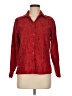 Sag Harbor 100% Polyester Paisley Red Long Sleeve Blouse Size M (petite) - photo 1