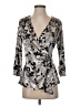 Nine West Silver 3/4 Sleeve Blouse Size S - photo 1