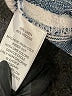 Per Se Stripes Blue Linen Pants Size M - photo 8