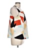 Shein Color Block Ivory Orange Sleeveless Blouse Size 12 - photo 4