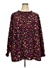 BLOOMCHIC Burgundy Long Sleeve Blouse Size 26 - photo 1