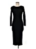 Zara Solid Black Casual Dress Size M - photo 1