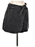 Unbranded 100% Cotton Gray Black Denim Skirt Size M (estimated) - photo 1