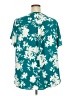 Torrid 100% Polyester Tropical Teal Short Sleeve Blouse Size 3X Plus (3) - photo 2