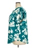 Torrid 100% Polyester Tropical Teal Short Sleeve Blouse Size 3X Plus (3) - photo 5