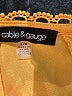 Cable & Gauge Yellow Short Sleeve Blouse Size L - photo 7