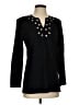 misook 100% Acrylic Black 3/4 Sleeve Top Size XS - photo 1