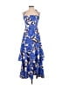 Milly 100% Cotton Blue Cocktail Dress Size 4 - photo 1