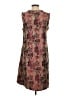 Assorted Brands 100% Polyester Paisley Maroon Brown Casual Dress Size 4 - photo 2