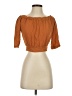 Essue Brown 3/4 Sleeve Blouse Size S - photo 1