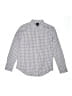 Crewcuts Outlet Checkered-gingham Gray Long Sleeve Button-Down Shirt Size 12 - photo 1