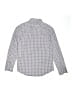 Crewcuts Outlet Checkered-gingham Gray Long Sleeve Button-Down Shirt Size 12 - photo 2