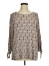 Max Studio Tan 3/4 Sleeve T-Shirt Size 1X - photo 1