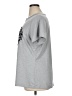 ChicMe Hearts Gray Short Sleeve Top Size 1X - photo 5