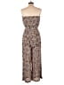 Simplee 100% Polyester Animal Print Brown Jumpsuit Size M - photo 2