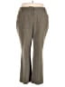 Roz & Ali Chevron-herringbone Brown Dress Pants Size 18 - photo 1