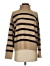 LILYSILK 100% Merino Wool Stripes Tan Wool Pullover Sweater Size S - photo 1