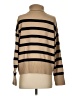 LILYSILK 100% Merino Wool Stripes Tan Wool Pullover Sweater Size S - photo 2