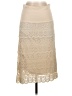 Solitaire 100% Polyester Tan Ivory Formal Skirt Size S - photo 1
