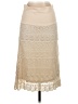 Solitaire 100% Polyester Tan Ivory Formal Skirt Size S - photo 2