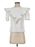 Saylor White Short Sleeve Top Size S - photo 1