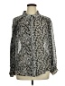 Free People 100% Polyester Silver Long Sleeve Polo Size XL - photo 1