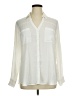Express Outlet 100% Polyester Ivory Long Sleeve Polo Size XL - photo 1