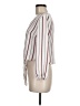 Ambiance 100% Polyester Stripes Ivory 3/4 Sleeve Blouse Size M - photo 5