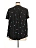Torrid 100% Polyester Stars Black Short Sleeve Blouse Size 1X Plus (1) - photo 2
