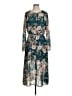 WAYF 100% Polyester Floral Teal Casual Dress Size S - photo 1