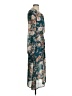 WAYF 100% Polyester Floral Teal Casual Dress Size S - photo 4