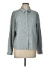 Beulah Tweed Teal Long Sleeve Button-Down Shirt Size L - photo 1