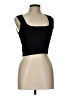Happily Grey 100% Polyester Black Sleeveless Top Size L - photo 1