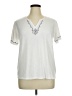 Como Vintage White Short Sleeve Top Size XL - photo 1