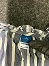 Old Navy Stripes Gray Short Sleeve Blouse Size L - photo 7