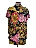 Fashion Nova Gold Black Short Sleeve Blouse Size S - photo 2