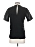 Mason 100% Silk Black Short Sleeve Top Size 0 - photo 2