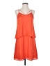 19 Cooper 100% Polyester Solid Orange Casual Dress Size XS - photo 1