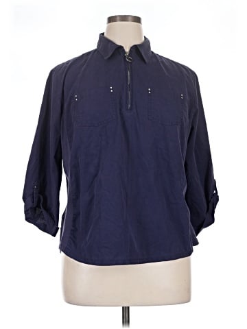 Cathy 3/4 Sleeve Button-Down Shirt (view 1)