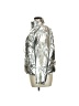 Forever 21 Plus 100% Nylon Metallic Silver Snow Jacket Size 0X - photo 5