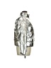 Forever 21 Plus 100% Nylon Metallic Silver Snow Jacket Size 0X - photo 4