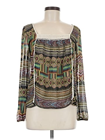 Wet Seal Long Sleeve Blouse (view 1)