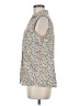 Basic Editions Floral Yellow Sleeveless Button-Down Shirt Size M - photo 5