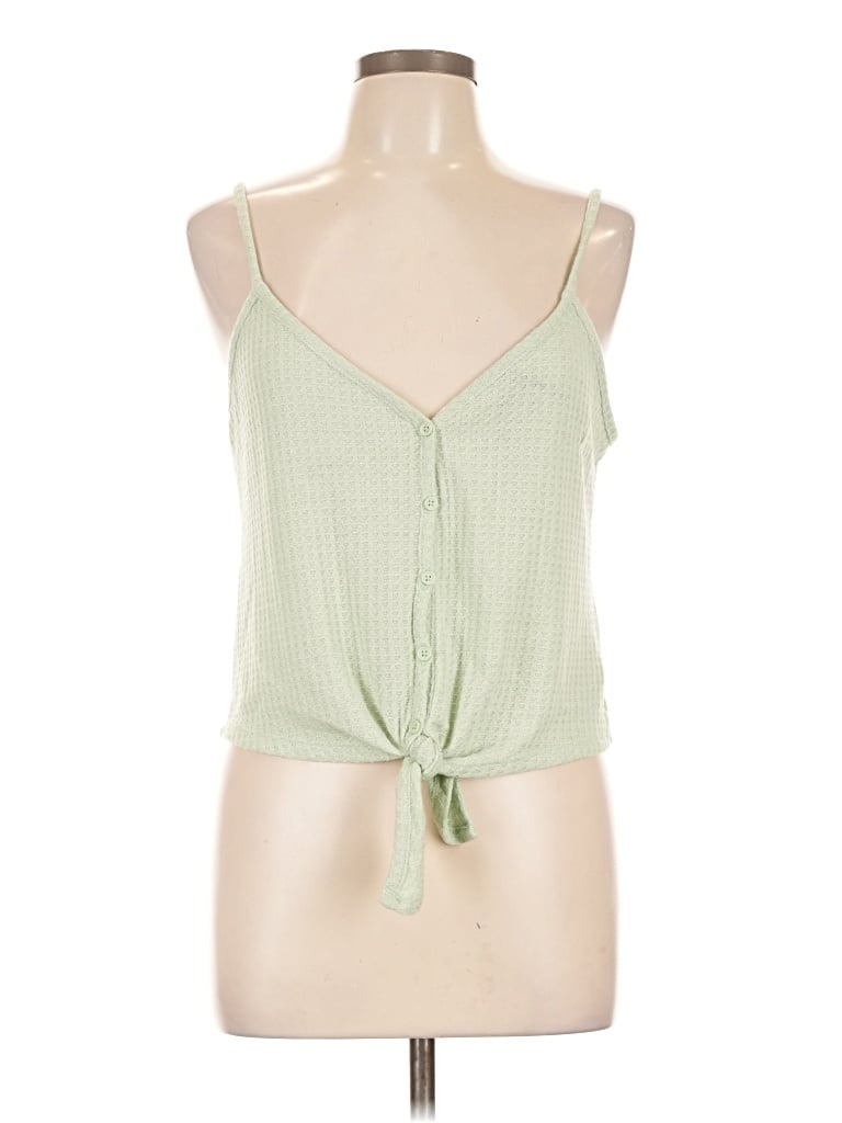 Pre-owned Forever 21 Sleeveless Blouse In Green
