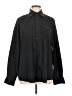 Faconnable Solid Black Long Sleeve Button-Down Shirt Size L - photo 1