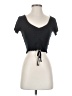 PAC Cares Black Short Sleeve Top Size S - photo 1