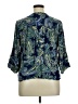 Nine West 100% Viscose Paisley Blue 3/4 Sleeve Blouse Size XL - photo 2