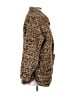 Motel 100% Polyester Animal Print Brown Faux Fur Jacket Size S - photo 4